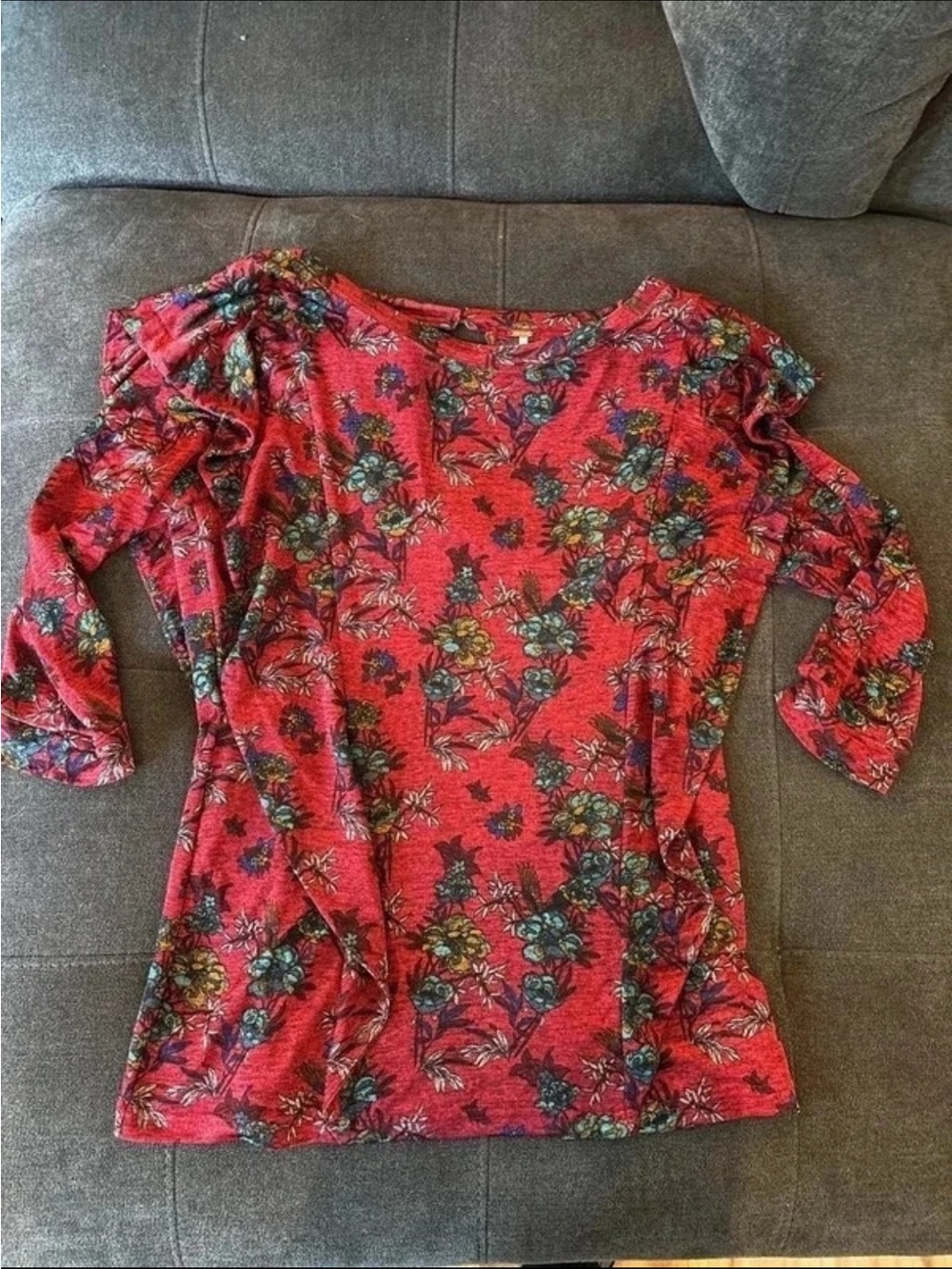 Free People Dock Street Top 3/4 Sleeve